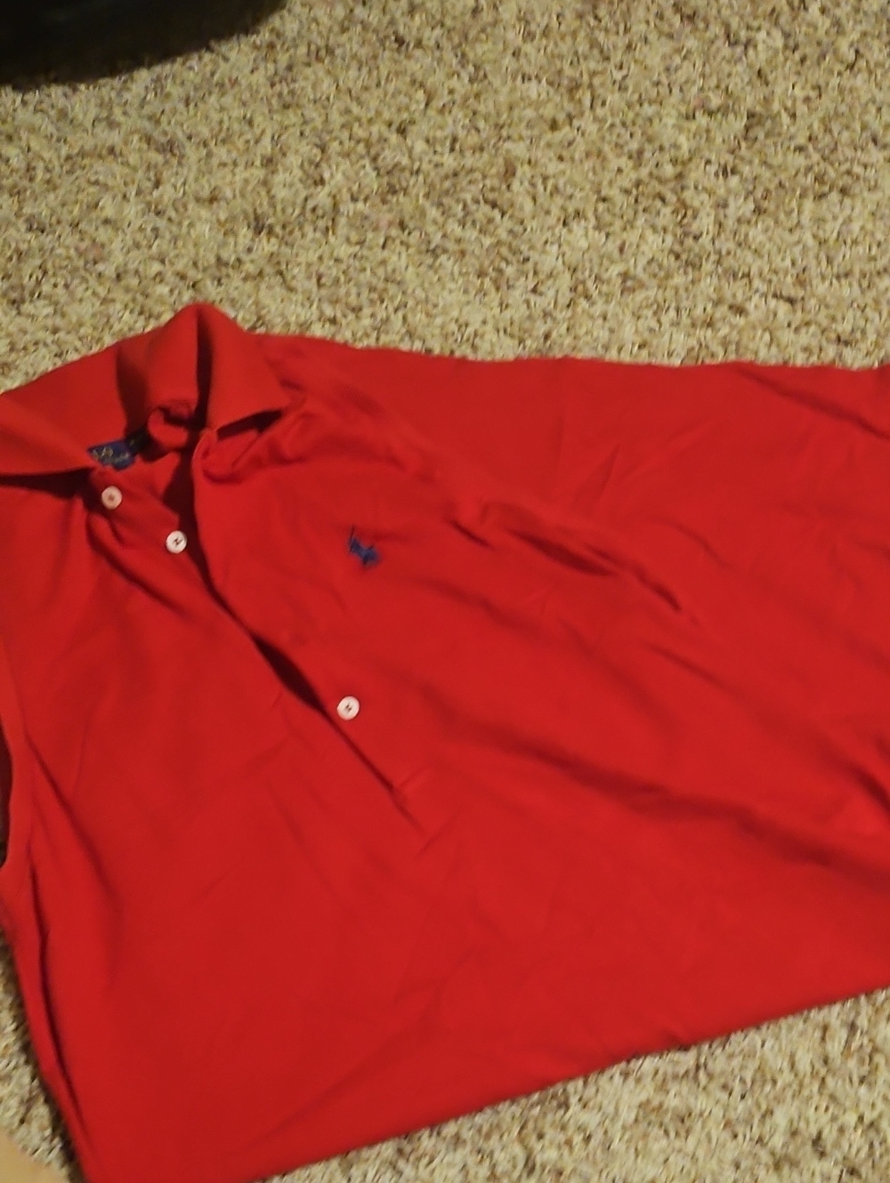 Polo by Ralph Lauren Red Men's Polo with Navy Pony